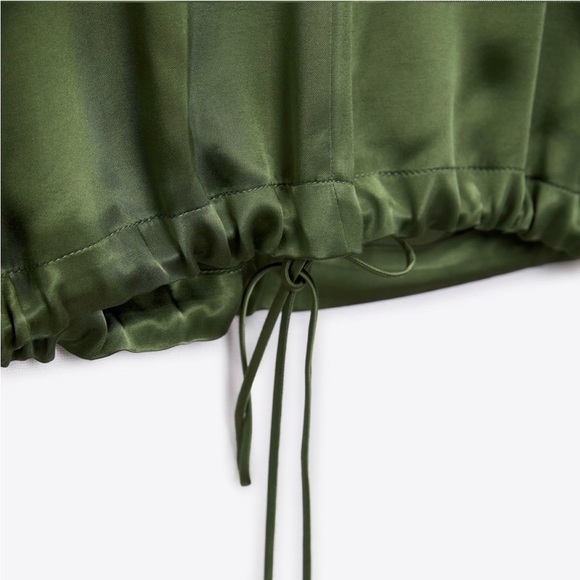 Zara NWT Fluid Satin Effect Top - Picture 8 of 9